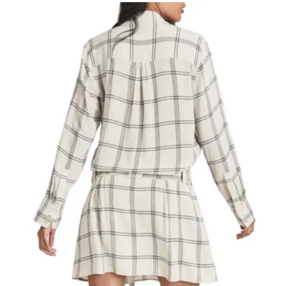 NWT Reiss Dasha-Check Dress With Tie Size 2 - Picture 4 of 9